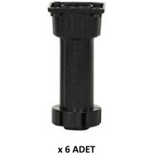 Kenzlife Mobilya Dolap Kanepe Ayağı Ayarlı Ayak Siyah Plastik 6 Adet