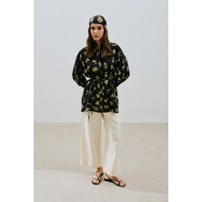 Desenli Pamuklu Gömlek Aloha