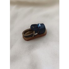 Magnet Deri Sandalet Terlik Mıknatıslı Magnet Buzdolabı Süsü