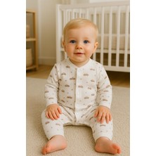 Araba Desenli %100PAMUK Bebek Tulum