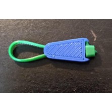 Byr Zip-Tie ile Fermuar Çekici Mavi 3420610 (2 Adet) 3D