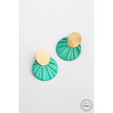 Marakeş Rüzgarı 18 Ayar Sarı Altın Kaplama Gümüş Küpe