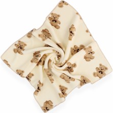 Bebitof My Baby Kumsal Ayıcık Desenli Velsoft Battaniye 90/100 9506