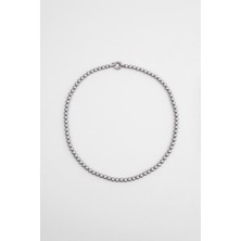 Inci Taşlı 50 cm Gümüş Erkek Kolye