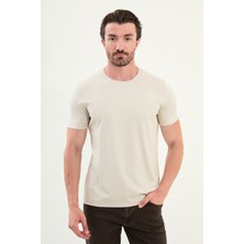 MCR Düz Slim Fit Bisiklet Yaka Basic Erkek T-Shirt