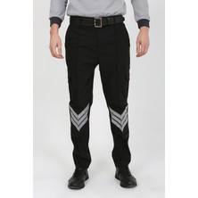 Moda Canel Yeni Tip Güvenlik Termo Likra (Içi Polarlı Kışlık) Siyah Güvenlik Unisex Pantolon Ripstop Kışlık Içi Polarlı