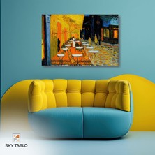 Gece Terasında Van Gogh Kanvas Tablo Modern Duvar Tablosu Ev Dekoru Ev Hediyesi