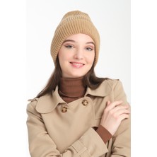 T-Crazy Knitwear Bere Fitilli Triko Örgü Bere, Kalın Örgü Bere, Triko Bere, Konforlu ve Şık Bere