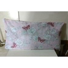 Yastık Kılıfı 2 Adet Pembe Beyaz Çiçekli (48X65)KALITELI Kullanışlı Şık Güzel