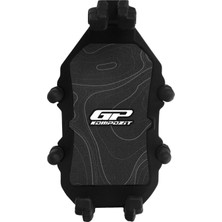 Gp Kompozit TTR07 Universal Ayna Bağlantılı Titreşim Modüllü Telefon Tutucu Siyah-Beyaz