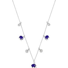 925 Ayar Gümüş Fil Figürlü Şans Kolyesi - 23175101