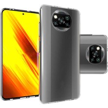 Xiaomi Poco X3 Kılıf Mnc Süper Silikon Kapak-Renksiz