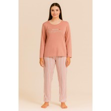 Pemilo Kaadın 20300 Uzun Kol Milan Pijama Takımı