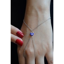 925 Ayar Gümüş Minimal Mineli Kalp Şahmeran - 45096001