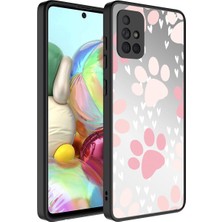 Galaxy A71 Kılıf Aynalı Desenli Kamera Korumalı Parlak Mnc Mirror Kapak-Pati