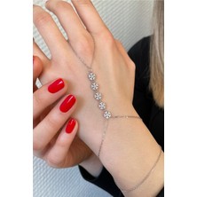 925 Ayar Gümüş Sıra Kar Taneleri Şahmeran - 45100301