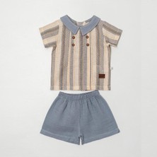 Ürünya ERKEK ÇOCUK 6-24 AY İKİLİ TAKIM MAVİ