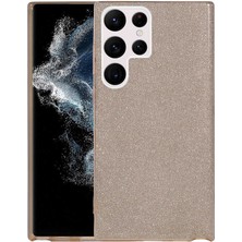 Galaxy S22 Ultra Kılıf Mnc Shining Silikon-Gold