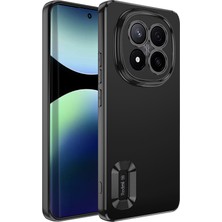 Redmi Note 14 Pro Plus Kılıf Kamera Korumalı Logo Gösteren Mnc Omega Kapak - Siyah