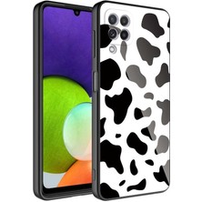 Galaxy M22 Kılıf Kamera Korumalı Desenli Sert Silikon Mnc Epoksi Kapak-No7