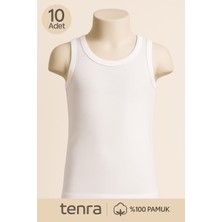 Beyaz Askılı Çocuk Atlet 10ADET%100 Pamuk