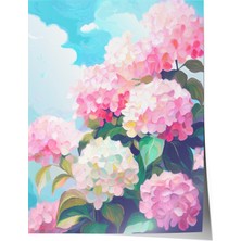 Çerçevesiz Poster, Ortanca Çiçekleri, Yatak Odası Dekoru Poster No: 112409