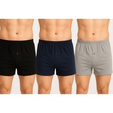 Erkek Boxer Seti 3 Adet Karışık Renk
