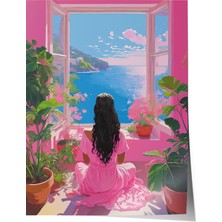 Çerçevesiz Poster, Deniz Manzarası – Romantik Stil, Yatak Odası Dekoru Poster No: 112915