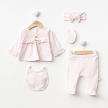 Kız Bebek 0-6 Ay 5'li Yenidoğan Seti - Pembe