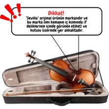 Sevilla SV44210 4/4 Keman Kahverengi Renkli El Yapımı Yüksek Kalite Müzik Aleti