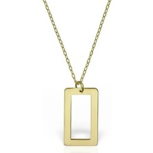 Ily Jewelry Dikdörtgen Kolye