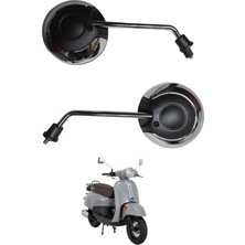 Monero Motosiklet Ayna Takımı Nikelajlı - Mondial Revival 50CC