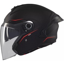 mt Cosmo Sv OF515SV Solid A1 Mat Siyah Yazlık Motosiklet Kaskı