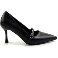 Siyah  Kadın Klasik Topuklu Ayakkabı K01823060609