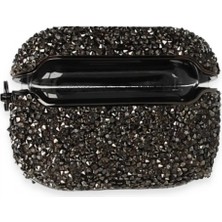 Airpods Pro (1.nesil) Mira Taşlı Kılıf - Siyah