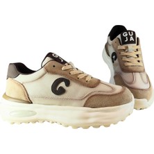 Guja Kadın Deri Sneaker Logo Detaylı Bağcık Kapamalı Günlük Ayakkabı
