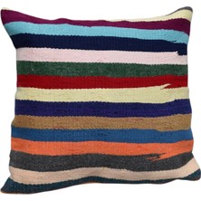 Yeni El Dokuma Dekoratif Kilim Kırlent Yastık Kılıfı 6233