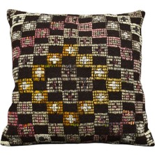 Yeni El Dokuma Dekoratif Kilim Kırlent Yastık Kılıfı 6234