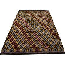 El Dokuması Otantik Enfes Karapınar Yörük Yün Cecim Kilim 6385