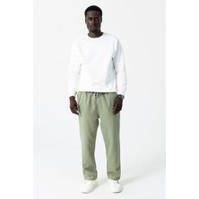 Erkek Beli Ayarlanabilir Çift Cepli Jogger Pantolon Haki - 9238