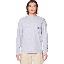Mhw Logo Pocket Relaxed Erkek Uzun Kollu T-Shirt