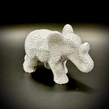 Yeni Voksel Asya Fil Heykelcik (Sadece Plastik Aparattır!!!)