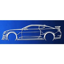Yeni Chevrolet Camaro Zl1 1le Siluet Duvar Sanatı (Sadece Plastik Aparattır!!!)