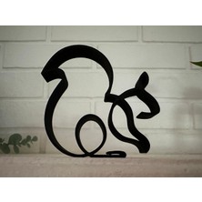 Yeni Sincap Minimalist Çizgi Sanatı Heykeli  (Sadece Plastik Aparattır!!!)