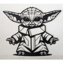 Yeni Bebek Yoda Grogu - Düşük Poli Stil (Sadece Plastik Aparattır!!!)
