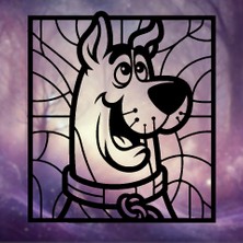 Yeni Scooby -Doo Mandala Sanat - Duvar Sanatı Vitray Stili (Sadece Plastik Aparattır!!!)