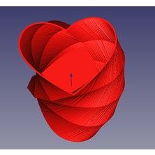 Yeni Bükülmüş Kalp Vazo P (Sadece Plastik Aparattır!!!)