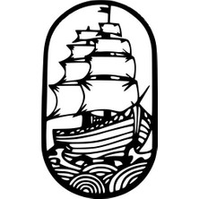 Yeni Deniz Okyanusu Yelkenli Duvar Sanatı (Sadece Plastik Aparattır!!!)