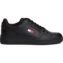 Tommy Hilfiger Siyah Erkek Sneaker Tjm Retro Basket