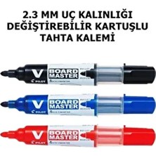 Seyfi Kırtasiye 3 Renk Kartuşlu Tahta Kalemi V Board Master Pilot